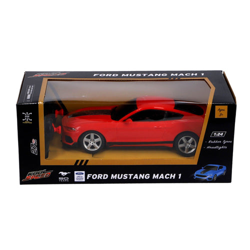 Radiografisch bestuurbare auto ford 1:24 mustang mach 1 rood