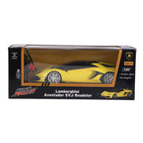 Radiografisch bestuurbare auto lamborghini 1:24 aventador svj roadster geel