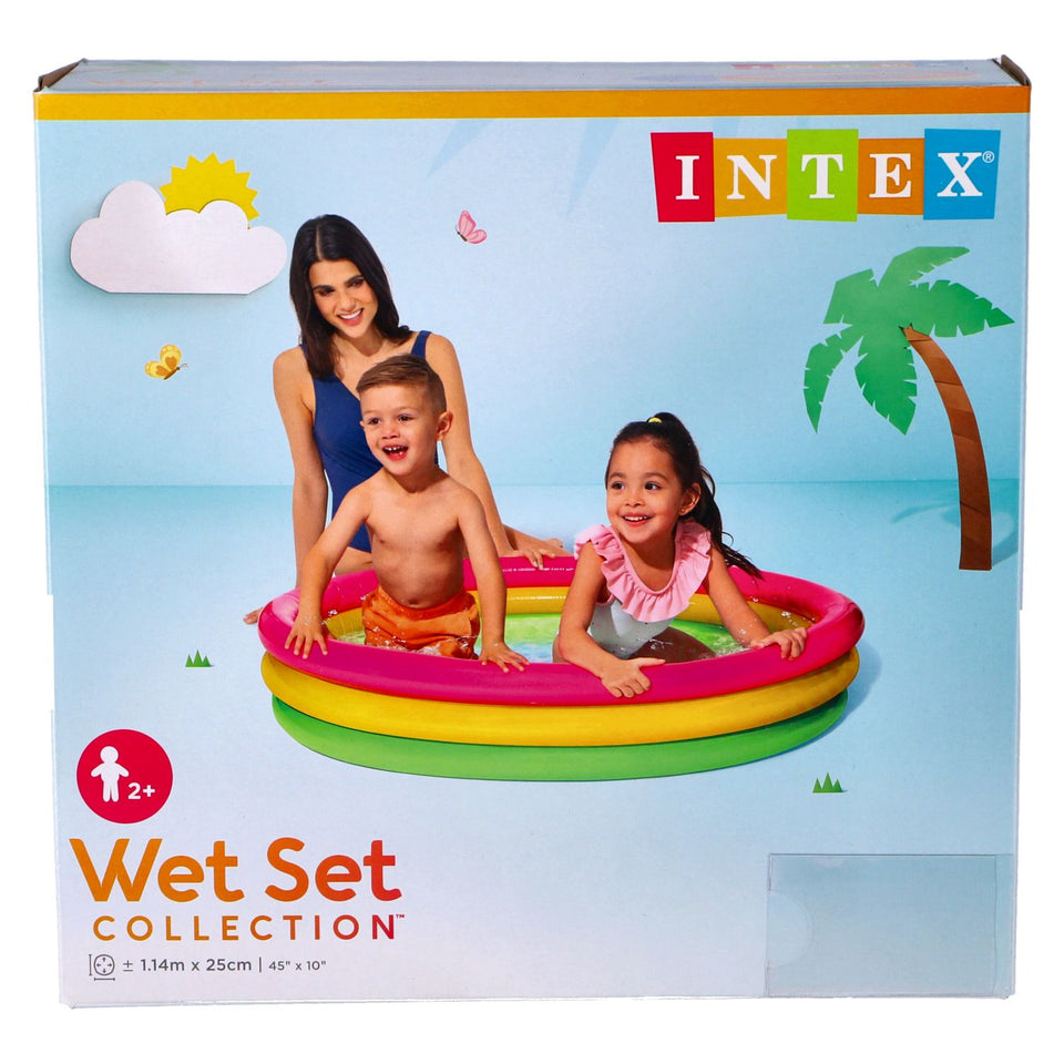 Intex Zwembad Baby Sunset 3 Rings 114 X 25 Cm