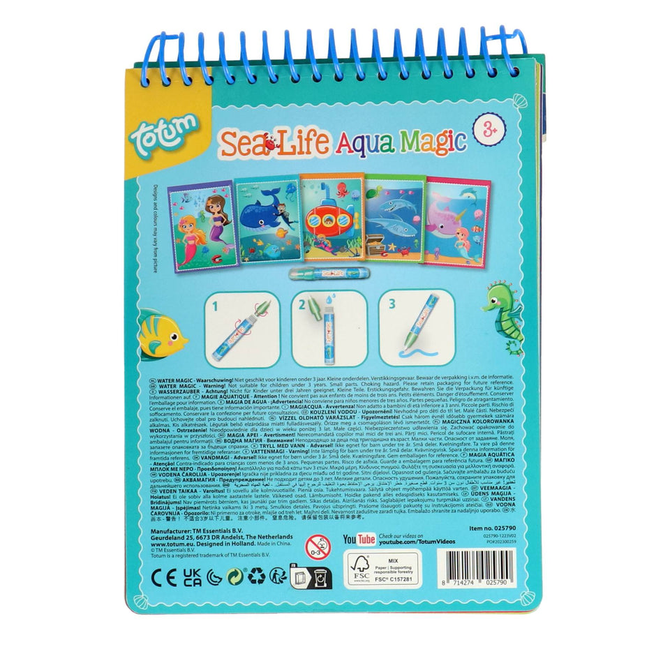 Aqua Magic Sealife schilderen met water