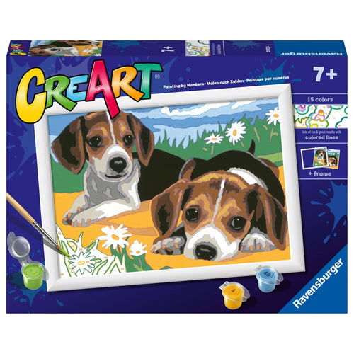 Ravensburger Creart schilderen op nummer  Beagle puppies