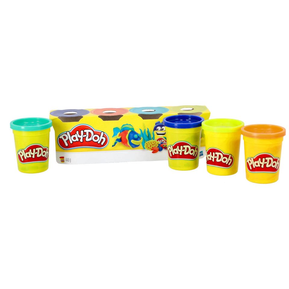 Play-Doh Klassieke Kleuren 4-Pack Assorti