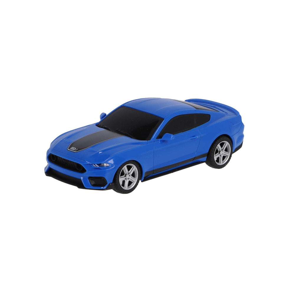 Radiografisch bestuurbare auto ford 1:24 mustang  mach 1 blauw