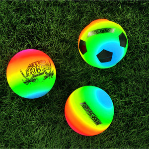 Alert Sport Minivoetbal 15 cm PVC Regenboog (3 Stuks)