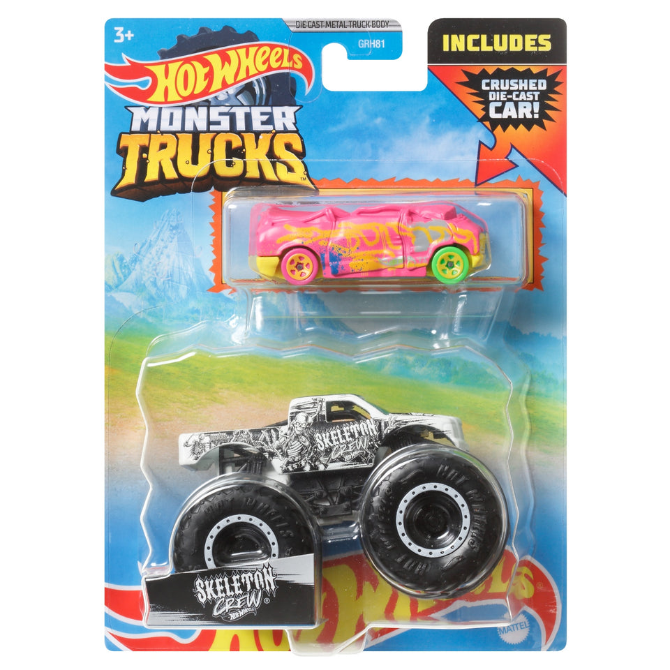 Hot Wheels Monster Trucks + Bonus 1:64 Assorti