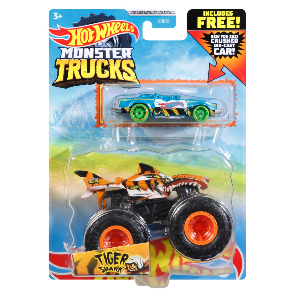 Hot Wheels Monster Trucks + Bonus 1:64 Assorti