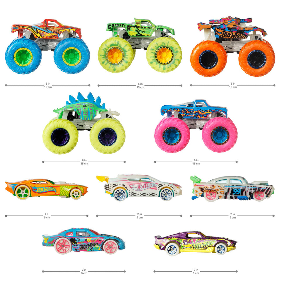 Hot Wheels monster truck glow in the dark  collectie