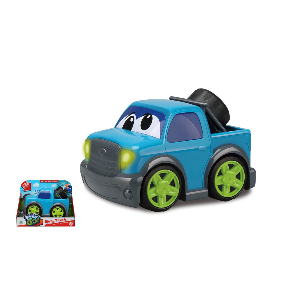 KiddyGo auto pick up truck 19 cm met licht en geluid blauw