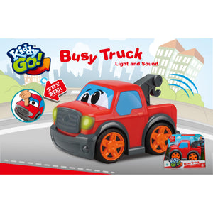 KiddyGo auto pick up truck 19 cm met licht en geluid rood