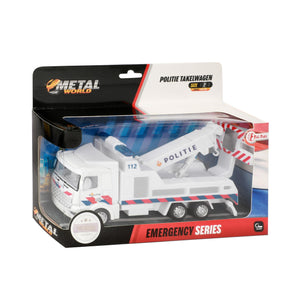 Politie sleepwagen die cast Nederland pull back