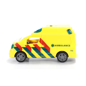 Auto ambulance frictie met licht en geluid