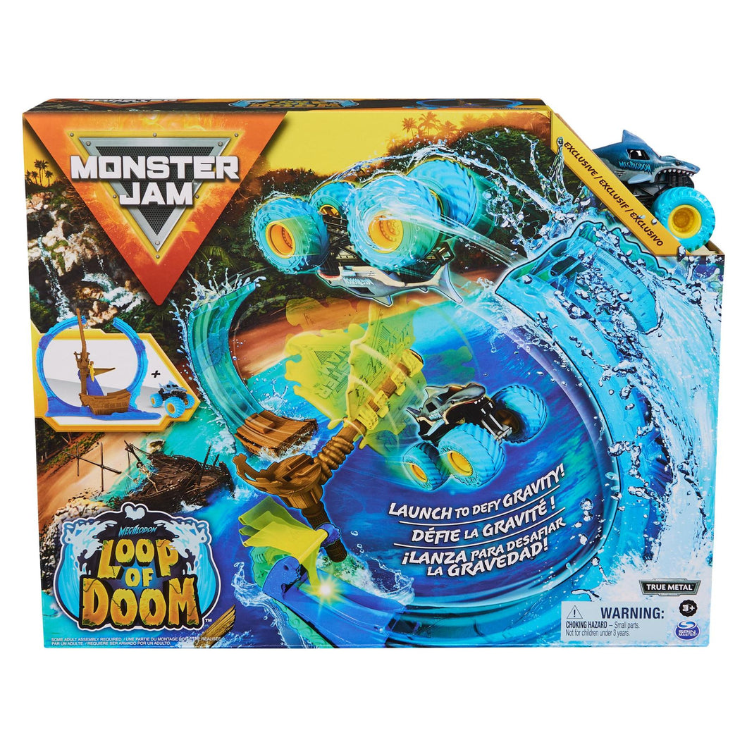 Monster Jam 1:64 Megalodon’s Loop of Doom Playset