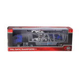 Rapid Wheels vrachtwagen pull back diecast met 3  auto's