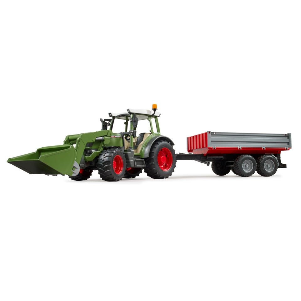 Bruder Tractor Fendt 210 S Met Aanhanger