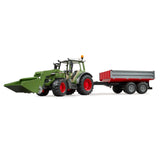 Bruder Tractor Fendt 210 S Met Aanhanger