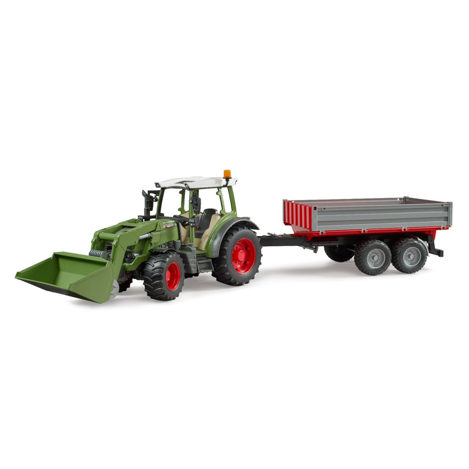 Bruder Tractor Fendt 210 S Met Aanhanger