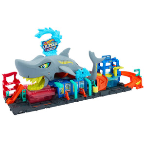 Hot Wheels City Ultra Shark Car Wash