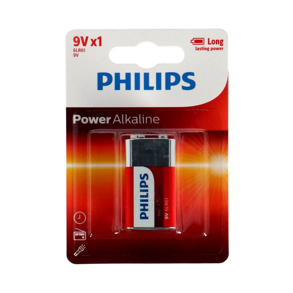 Philips Power Alkaline 9V 1-blister (w/o inner box