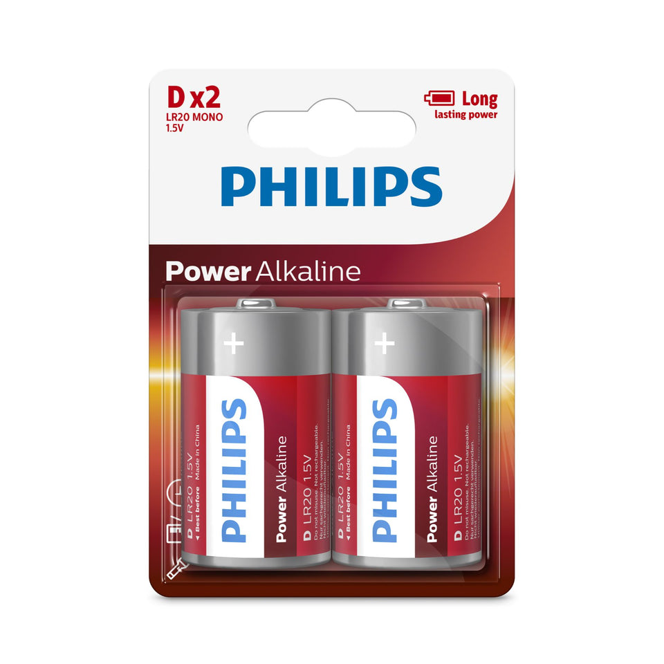 Philips Power Alkaline D 2-blister (w/o inner box)