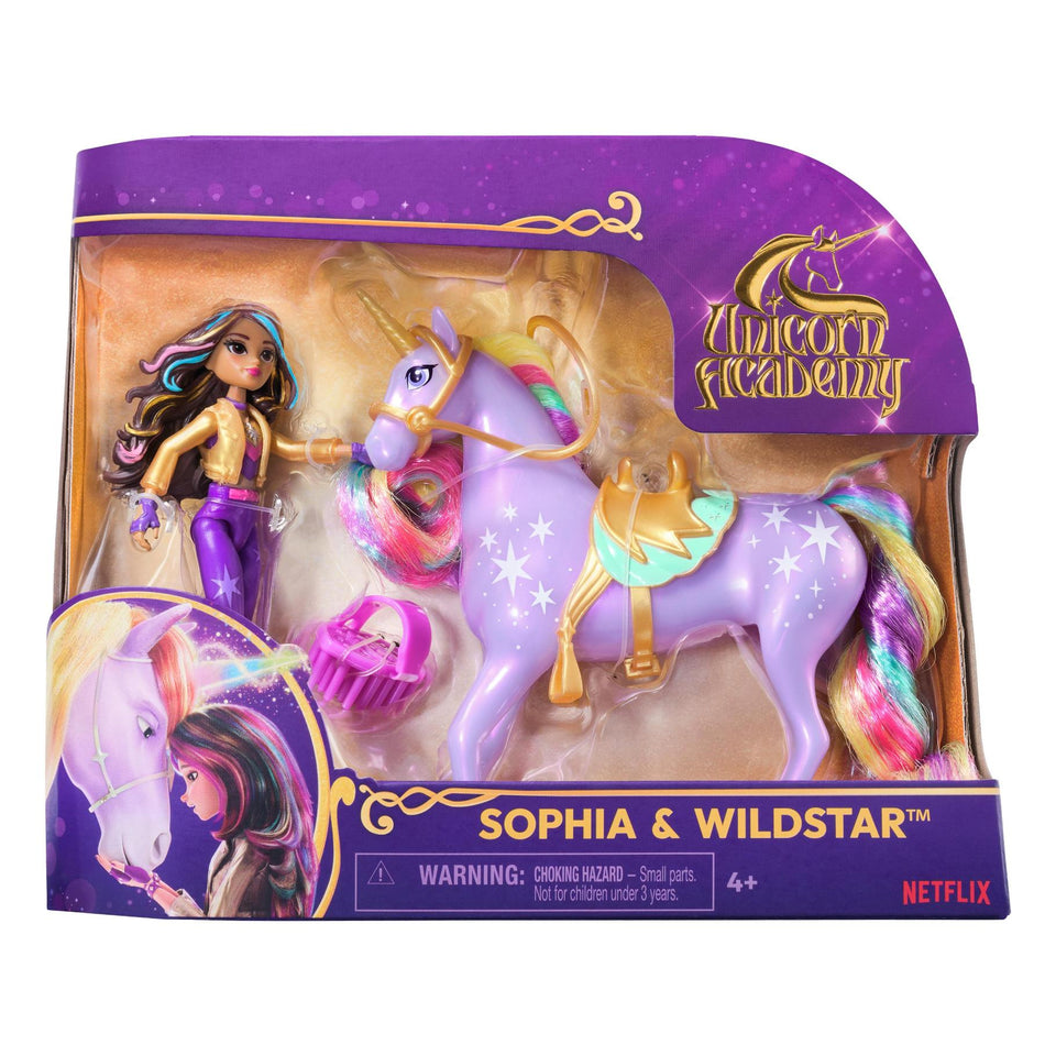 Unicorn Academy Pop Sophia & Unicorn Wildstar  11,5 cm & 12,5 cm