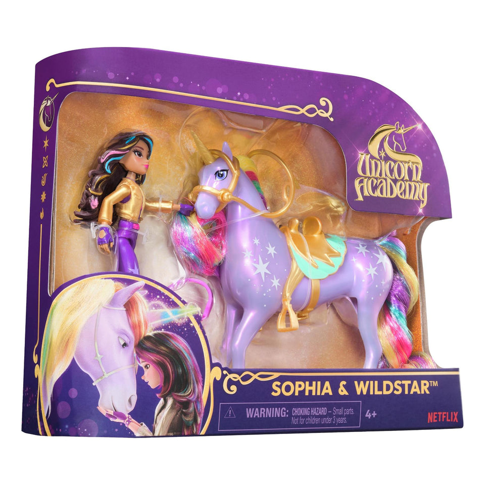 Unicorn Academy Pop Sophia & Unicorn Wildstar  11,5 cm & 12,5 cm