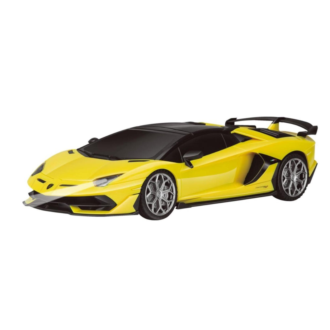 Radiografisch bestuurbare auto lamborghini 1:24 aventador svj roadster geel