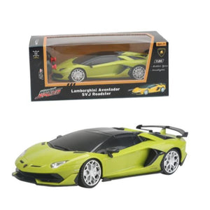 Radiografisch bestuurbare auto lamborghini 1:24 aventador svj roadster neon groe