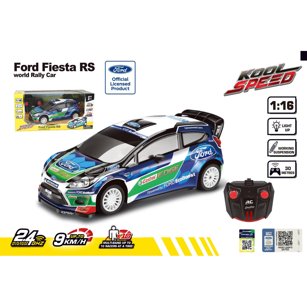 Radiografisch bestuurbare auto ford 1:16 2.4g fiesta RS WRC