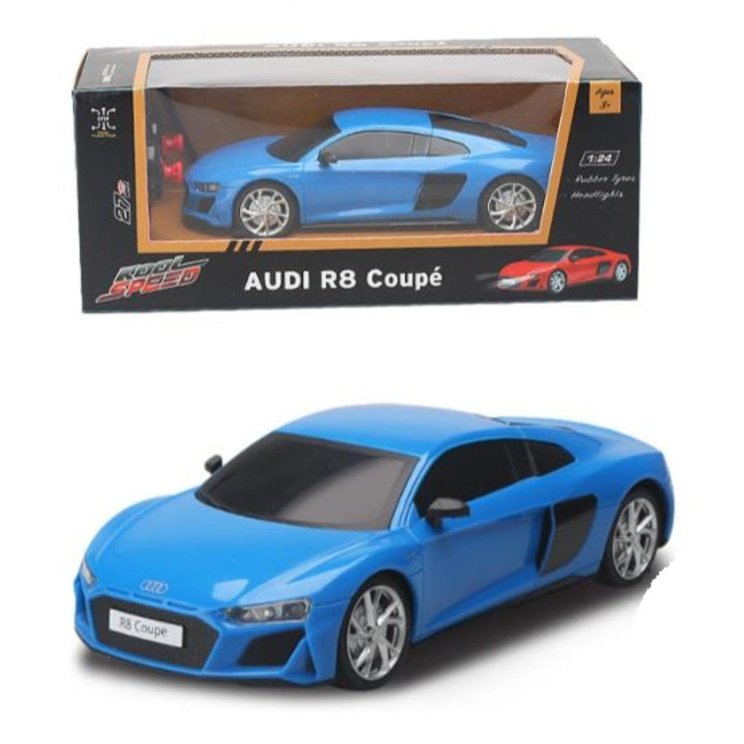 Radiografisch bestuurbare auto audi 1:24 r8 coupé  blauw