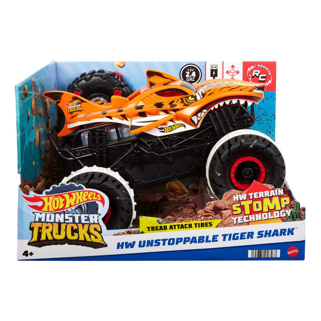 Hw Rc Monster Trucks Unstoppable Tiger Shark 1:15 RC Vehicle