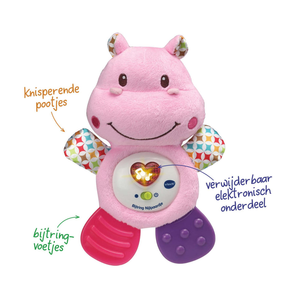 Vtech Baby Bijtring Nijlpaardje Roze