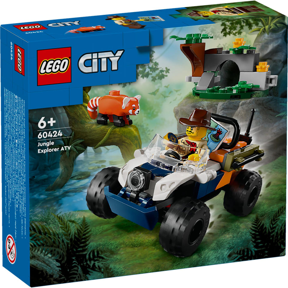 LEGO 60424 City Exploration Jungleonderzoekers Rode Panda Missie Met Terreinwage