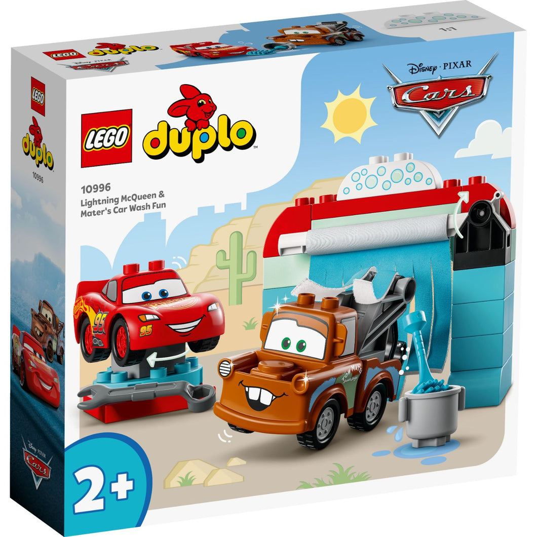 LEGO 10996 DUPLO Bliksem Mcqueen & Takel wasstraat pret