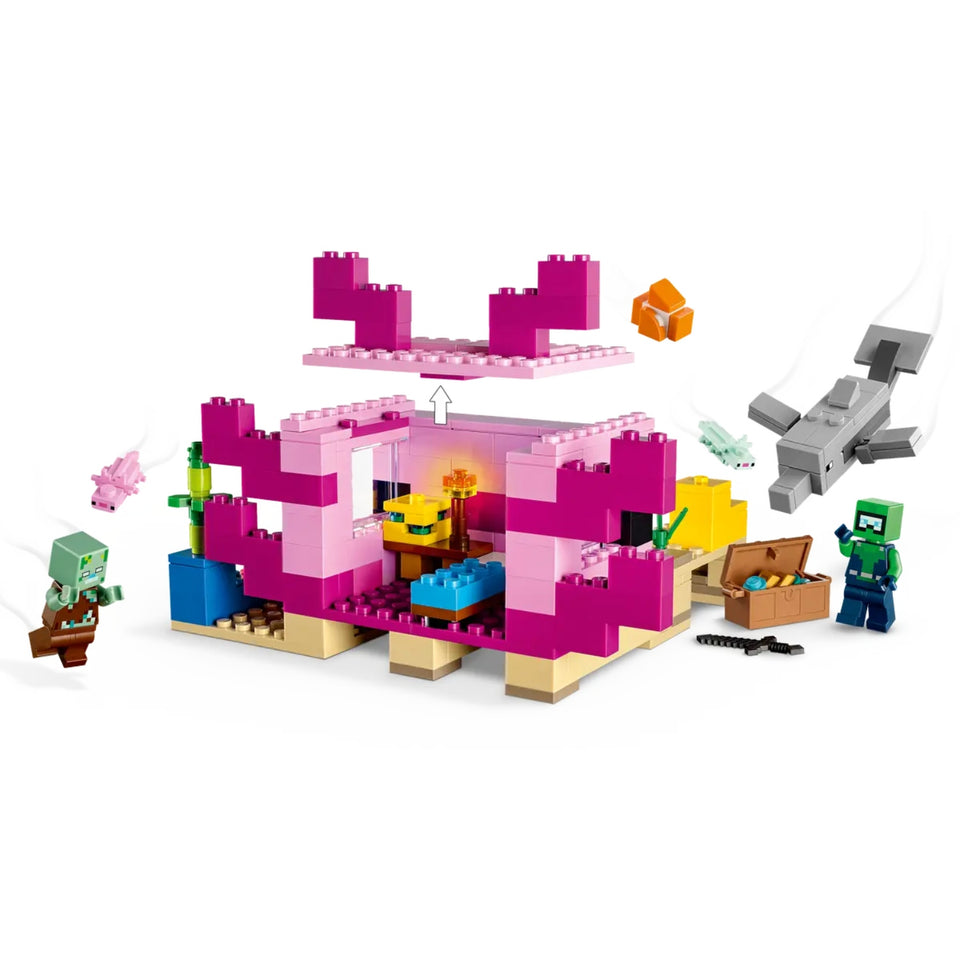 LEGO 21247 Minecraft Het Axolotl-huis