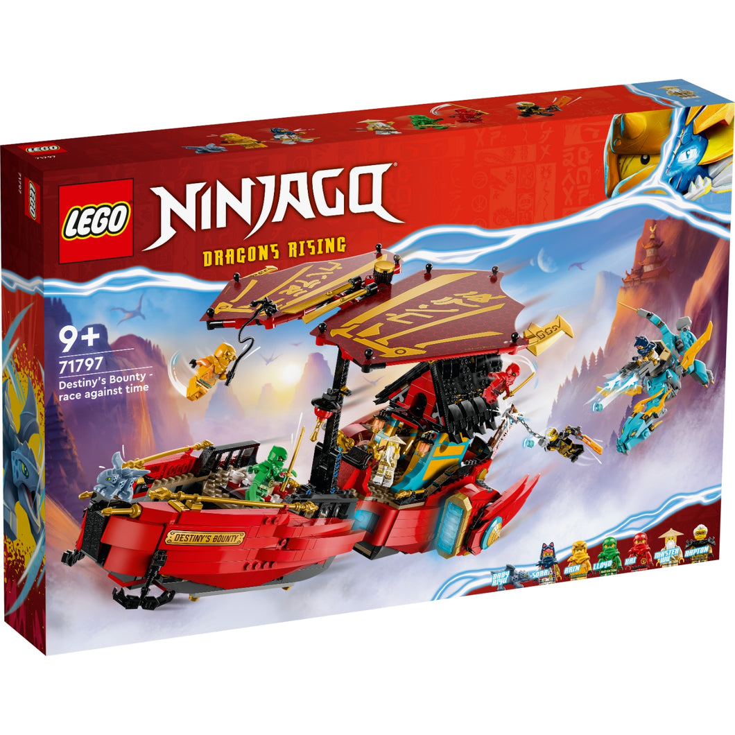 LEGO  Ninjago 71797 Destiny's Bounty   Race Tegen  de klok