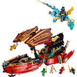 LEGO  Ninjago 71797 Destiny's Bounty   Race Tegen  de klok