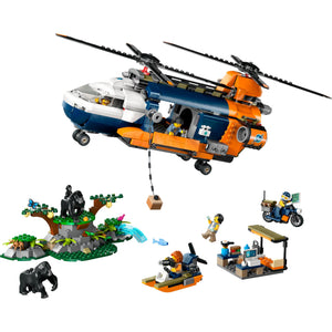 LEGO 60437 City Exploration Jungleonderzoekers Helikopter Bij de Basis