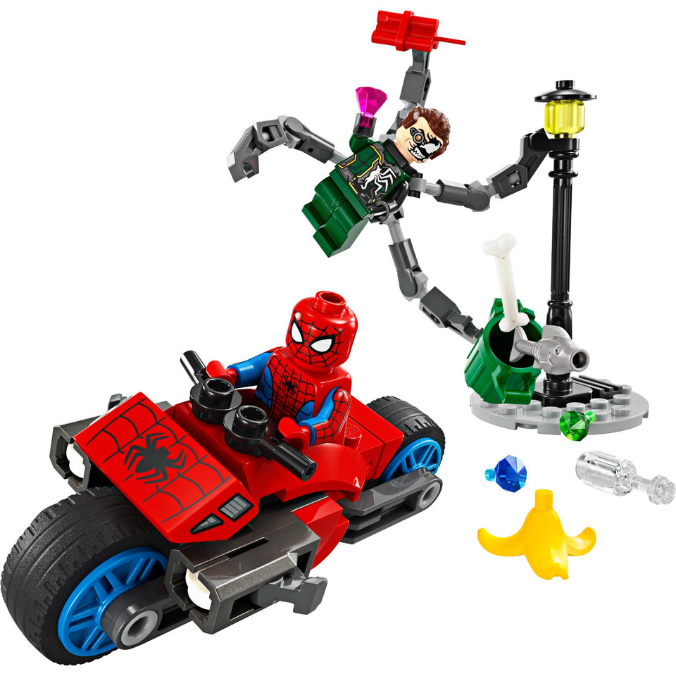 LEGO 76275 Super Heroes Marvel Motorachtervolging: Spider-Man vs. Doc Ock