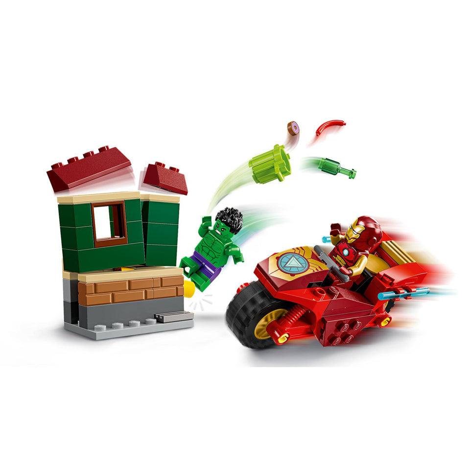 LEGO 76287 Super Heroes Iron Man met motor en  de Hulk