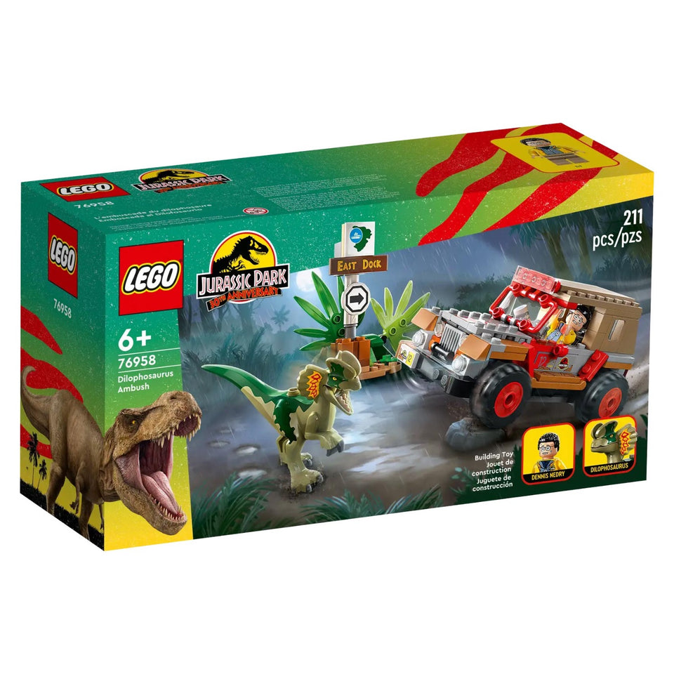 LEGO 76958 Jurassic World Dilophosaurus Hinderlaag