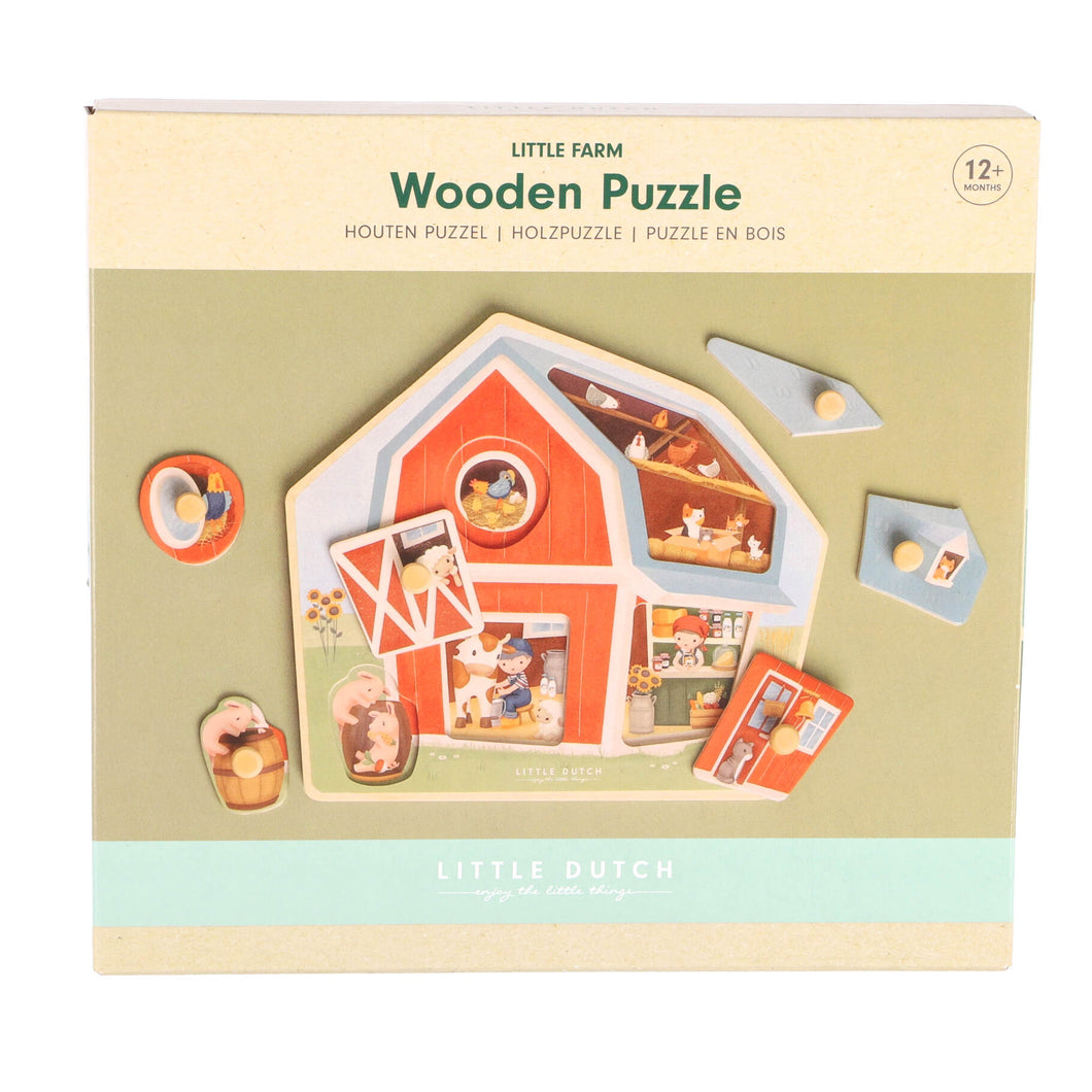 Little Farm Houten Puzzel