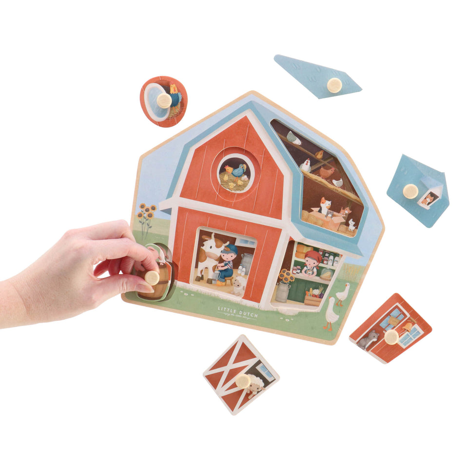 Little Farm Houten Puzzel