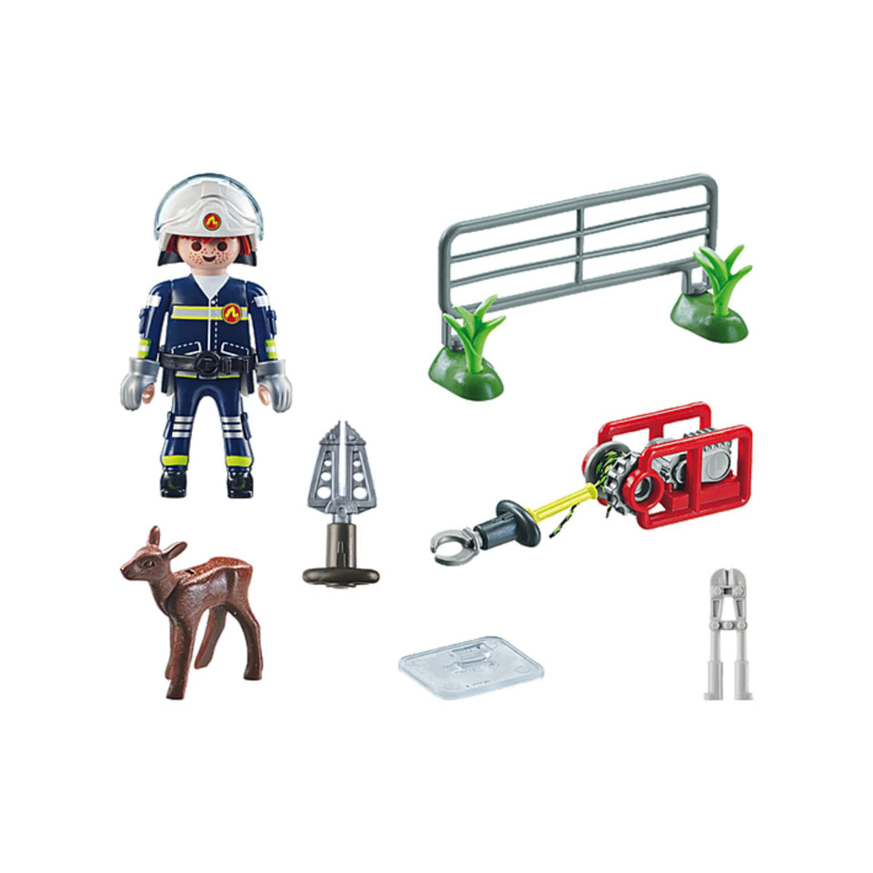 Playmobil 71467 Action Heroes Dierenbescherming Brandweer