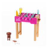 Barbie Mini Playset Voetbaltafel Met Hondje