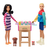 Barbie Mini Playset Voetbaltafel Met Hondje