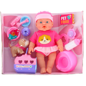 My Beautiful Dolls Room Pop 31cm Drink En Plas 11 Accessoires 2 Assorti