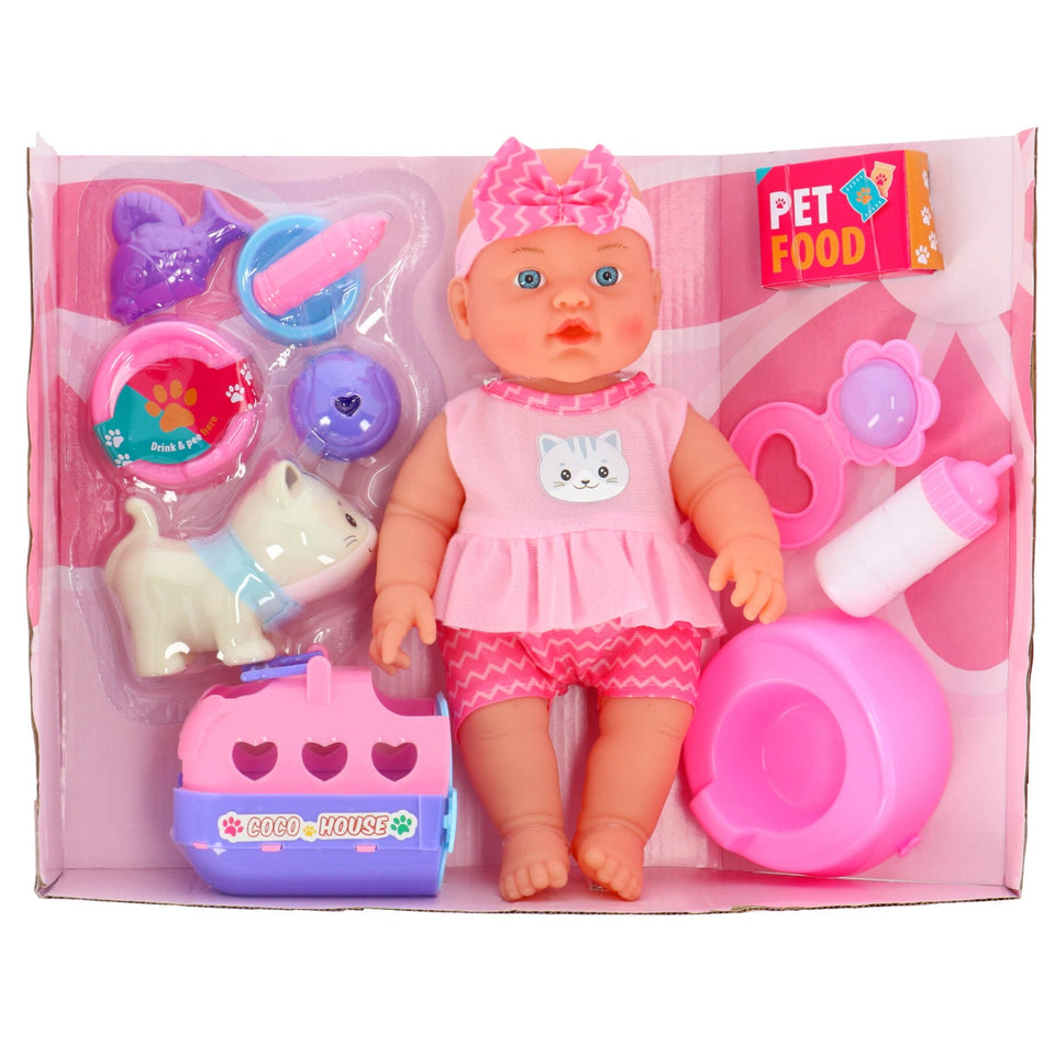 My Beautiful Dolls Room Pop 31cm Drink En Plas 11 Accessoires 2 Assorti