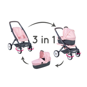 Poppenwagen Quinny 3 In 1 Licht Roze