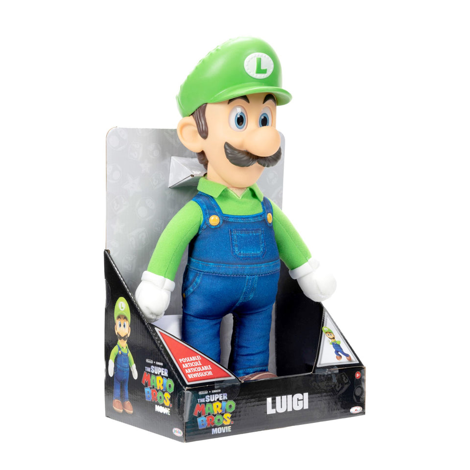 Super Mario movie pluche luigi 38 cm