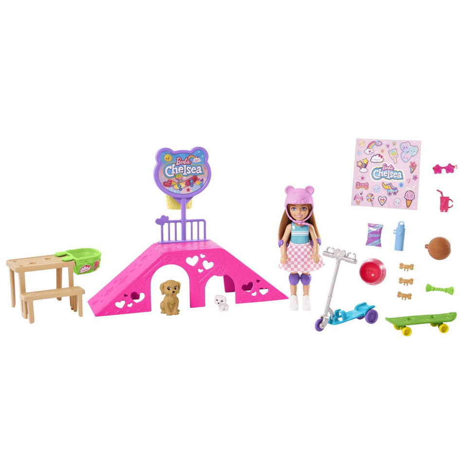 Barbie Chelsea Met Skateboard Speelset